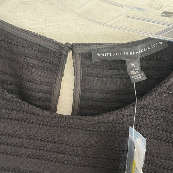 WHBM Textured Jacquard Top M NWT - Picture 4 of 7